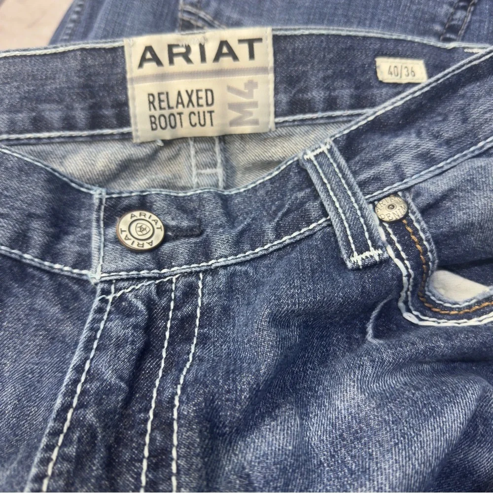 Ariat Relaxed Boot Cut M4 Denim Jeans Men’s Size 40/36 - Picture 4 of 5